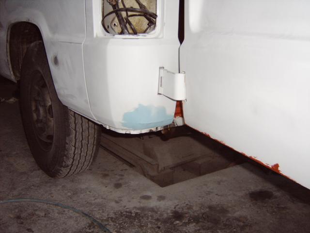 Gespachtelte Werksbeule